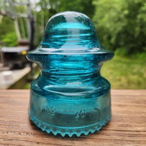 Hemingray #20 Aqua Glass Insulator